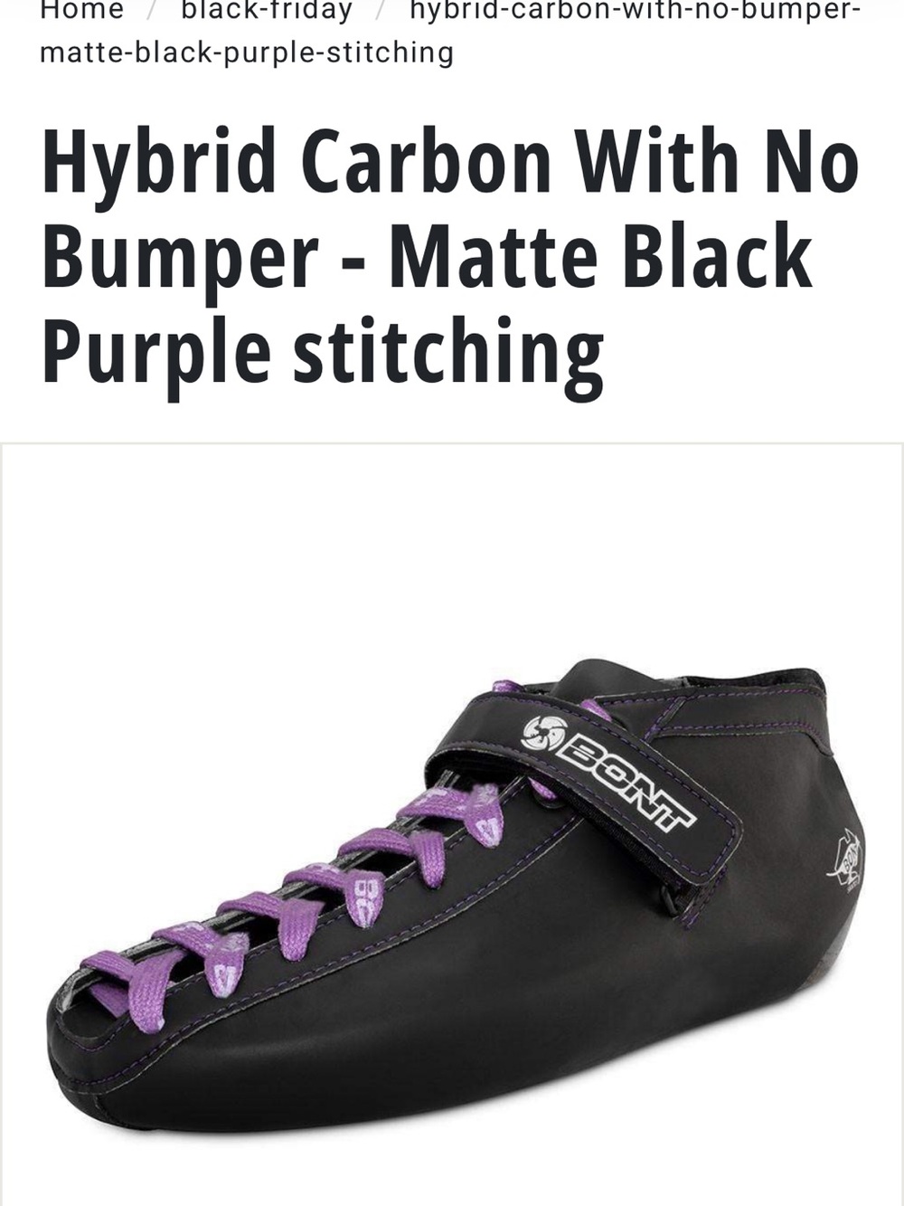 Bont hybrid carbon boots only size 234mm reactor Neo plates also available